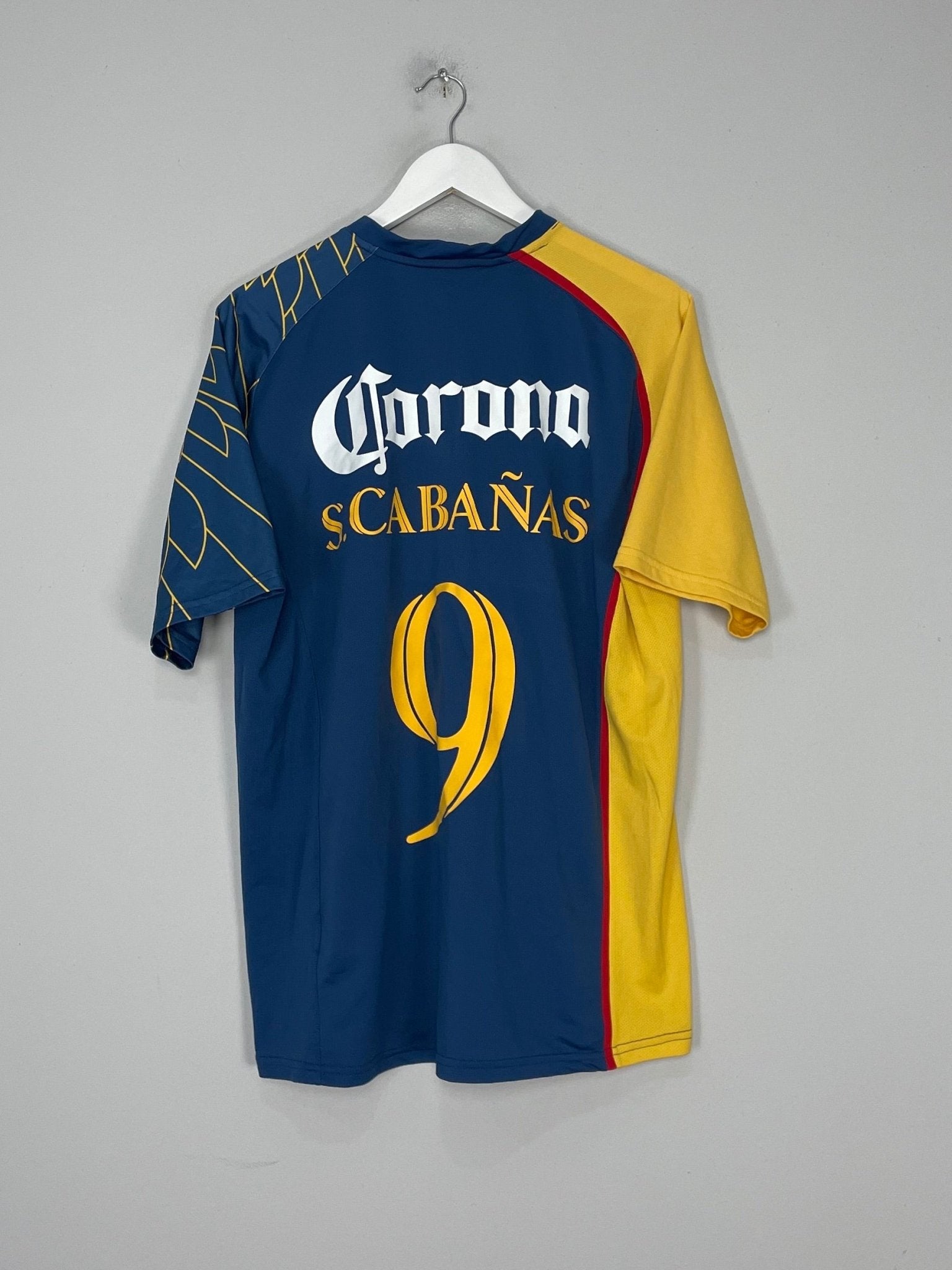 Shop 2007/08 CLUB AMERICA CABANAS #9 AWAY SHIRT (XL) NIKE, classic football shirts, vintage football shirts & retro soccer jerseys at Cult Kits