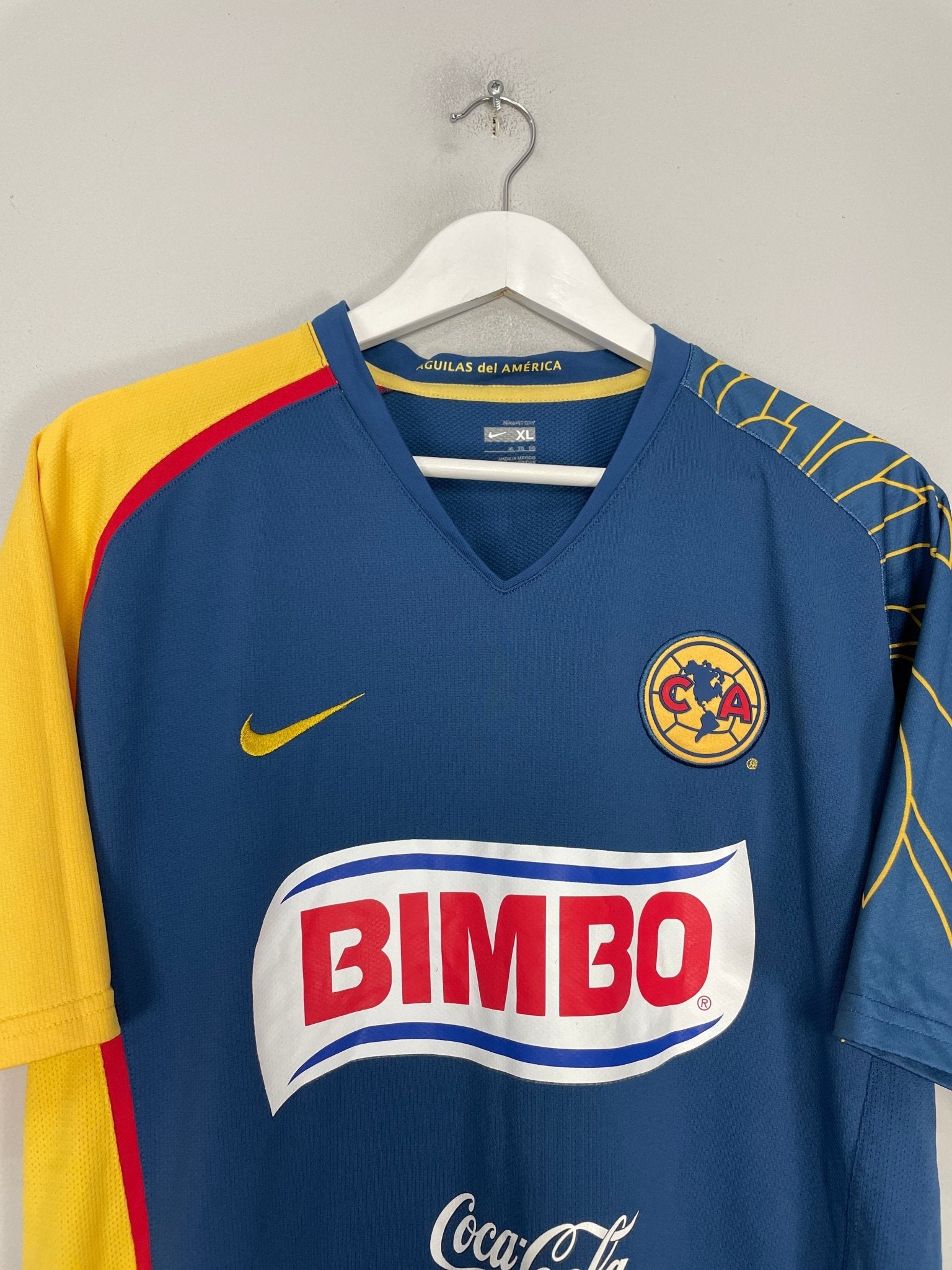 Shop 2007/08 CLUB AMERICA CABANAS #9 AWAY SHIRT (XL) NIKE, classic football shirts, vintage football shirts & retro soccer jerseys at Cult Kits