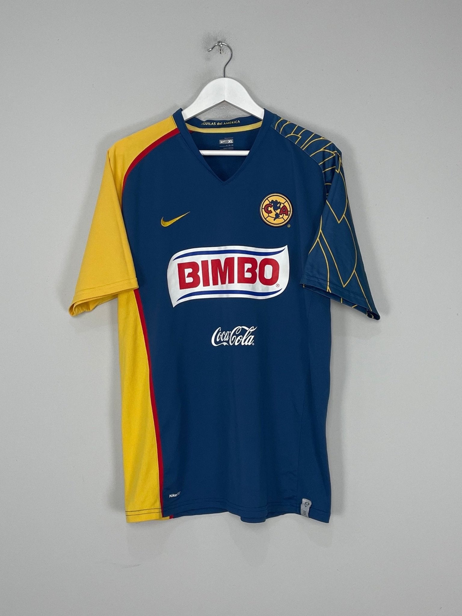 Shop 2007/08 CLUB AMERICA CABANAS #9 AWAY SHIRT (XL) NIKE, classic football shirts, vintage football shirts & retro soccer jerseys at Cult Kits