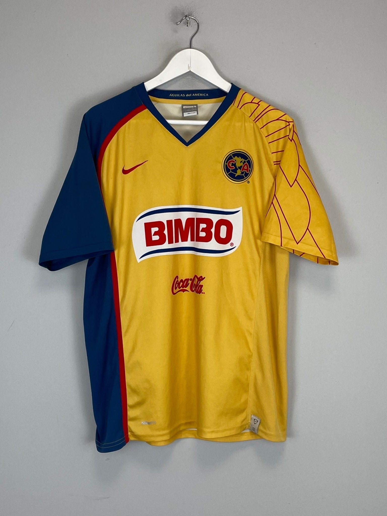 Shop 2007/08 CLUB AMERICA HOME SHIRT (L) NIKE, classic football shirts, vintage football shirts & retro soccer jerseys at Cult Kits