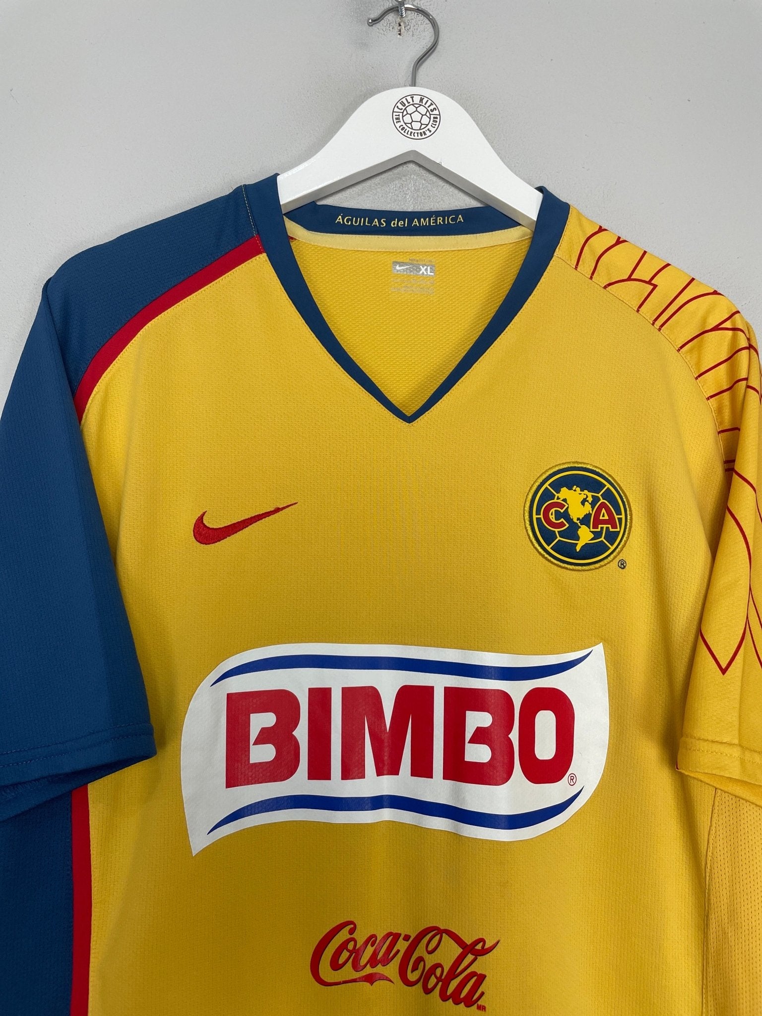 Shop 2007/08 CLUB AMERICA HOME SHIRT (XL) NIKE, classic football shirts, vintage football shirts & retro soccer jerseys at Cult Kits
