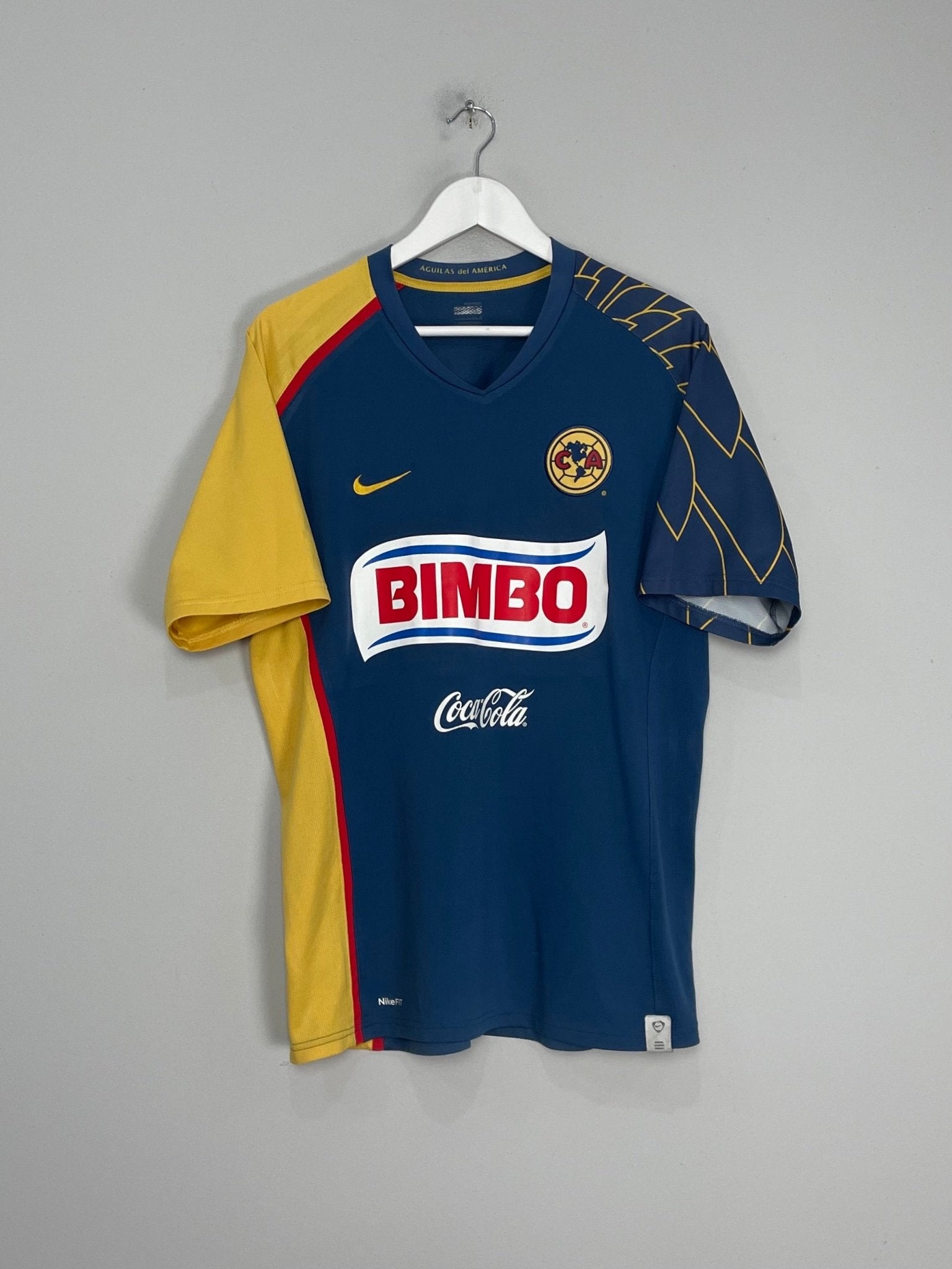 Shop 2007/08 CLUB AMERICA S.CABANAS #9 AWAY SHIRT (L) NIKE, classic football shirts, vintage football shirts & retro soccer jerseys at Cult Kits