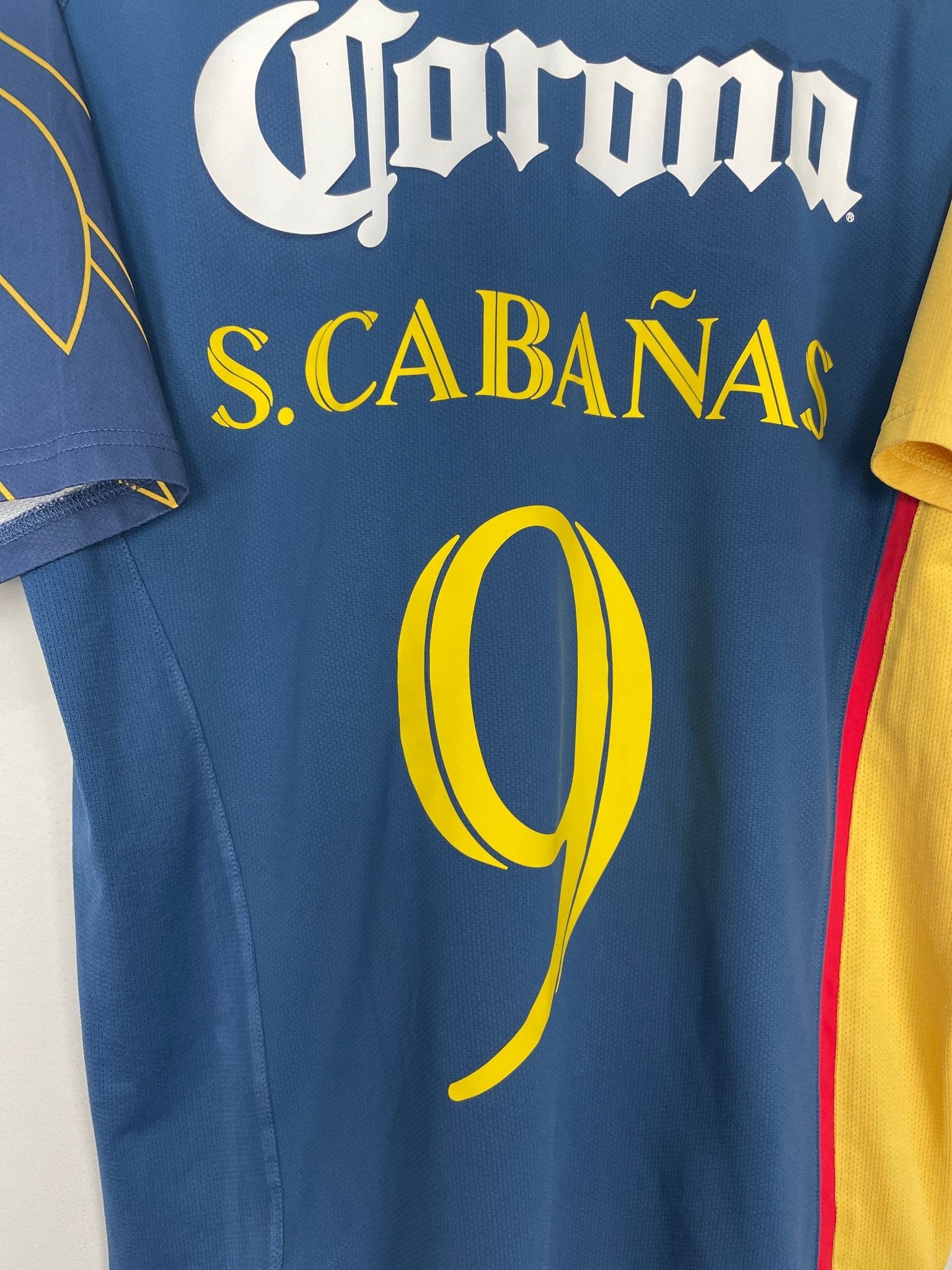 Shop 2007/08 CLUB AMERICA S.CABANAS #9 AWAY SHIRT (L) NIKE, classic football shirts, vintage football shirts & retro soccer jerseys at Cult Kits