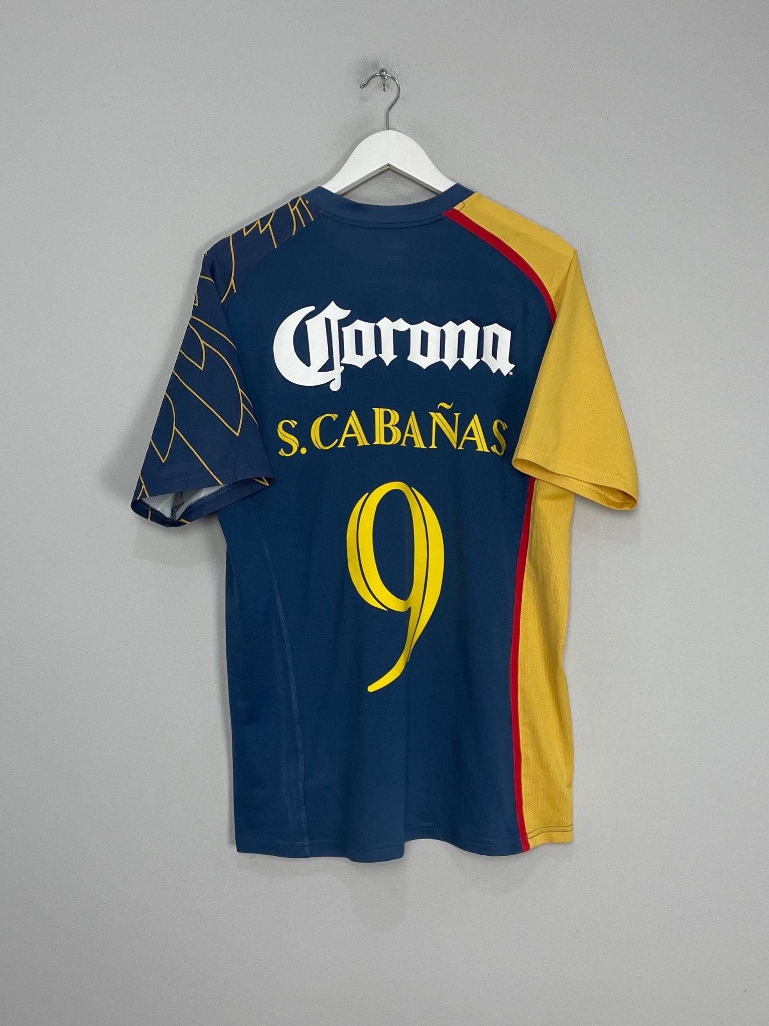 Shop 2007/08 CLUB AMERICA S.CABANAS #9 AWAY SHIRT (L) NIKE, classic football shirts, vintage football shirts & retro soccer jerseys at Cult Kits