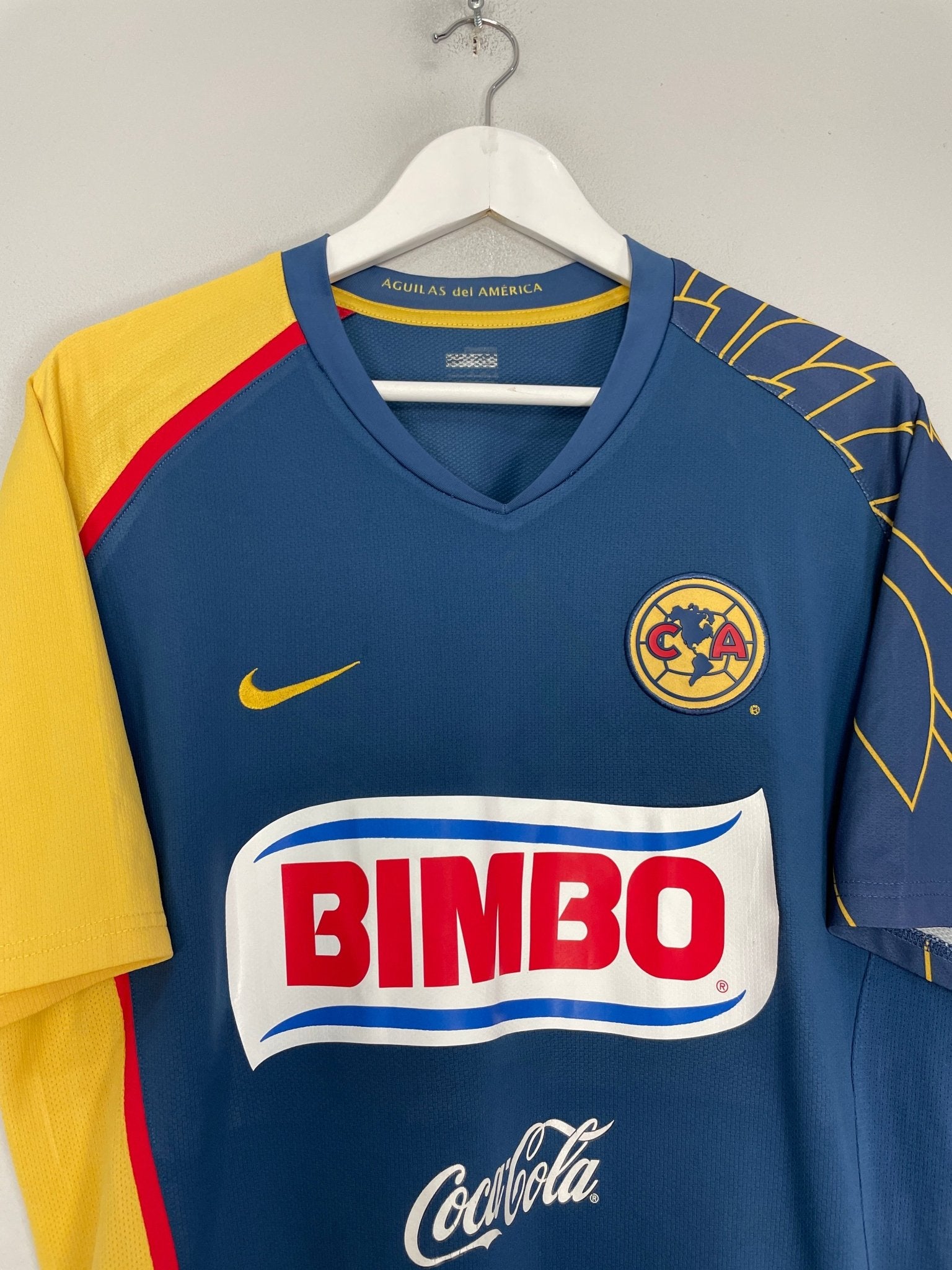 Shop 2007/08 CLUB AMERICA S.CABANAS #9 AWAY SHIRT (L) NIKE, classic football shirts, vintage football shirts & retro soccer jerseys at Cult Kits