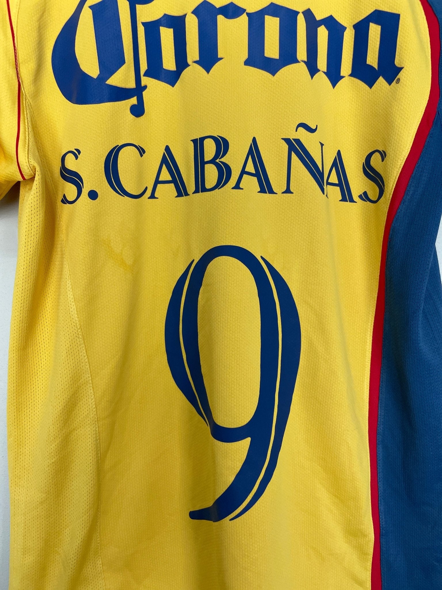 Shop 2007/08 CLUB AMERICA S.CABANAS #9 HOME SHIRT (S) NIKE, classic football shirts, vintage football shirts & retro soccer jerseys at Cult Kits