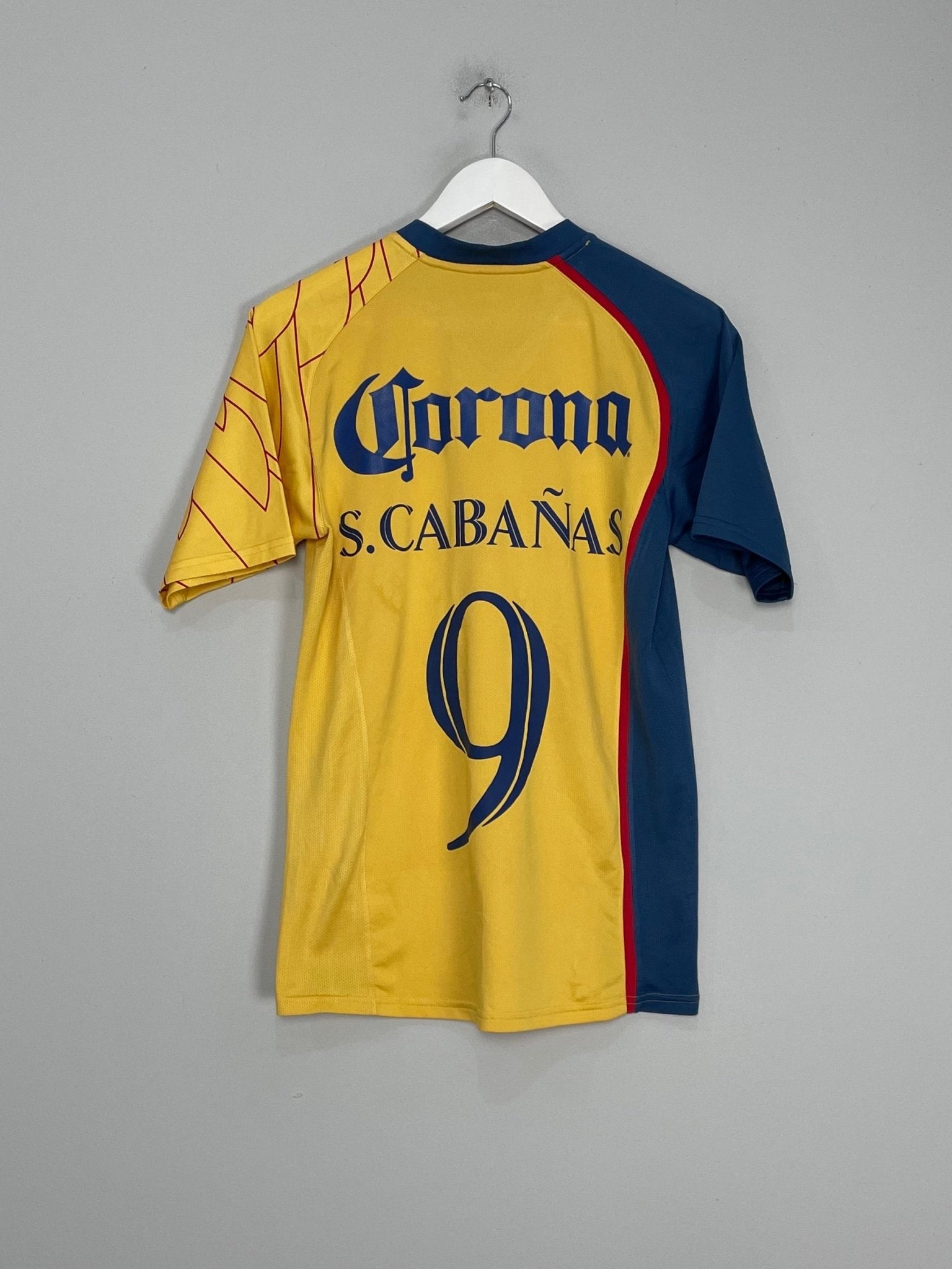 Shop 2007/08 CLUB AMERICA S.CABANAS #9 HOME SHIRT (S) NIKE, classic football shirts, vintage football shirts & retro soccer jerseys at Cult Kits