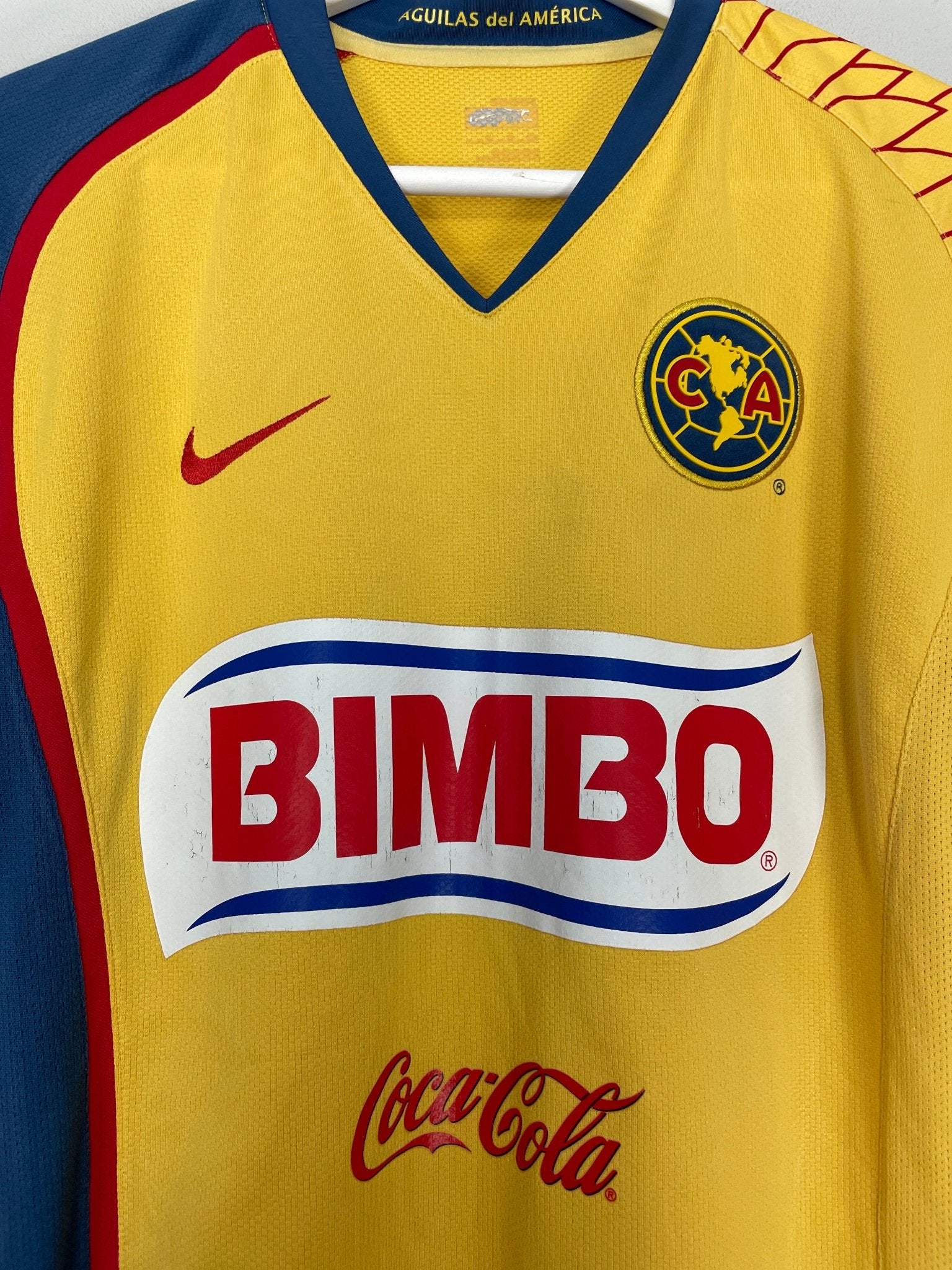 Shop 2007/08 CLUB AMERICA S.CABANAS #9 HOME SHIRT (S) NIKE, classic football shirts, vintage football shirts & retro soccer jerseys at Cult Kits