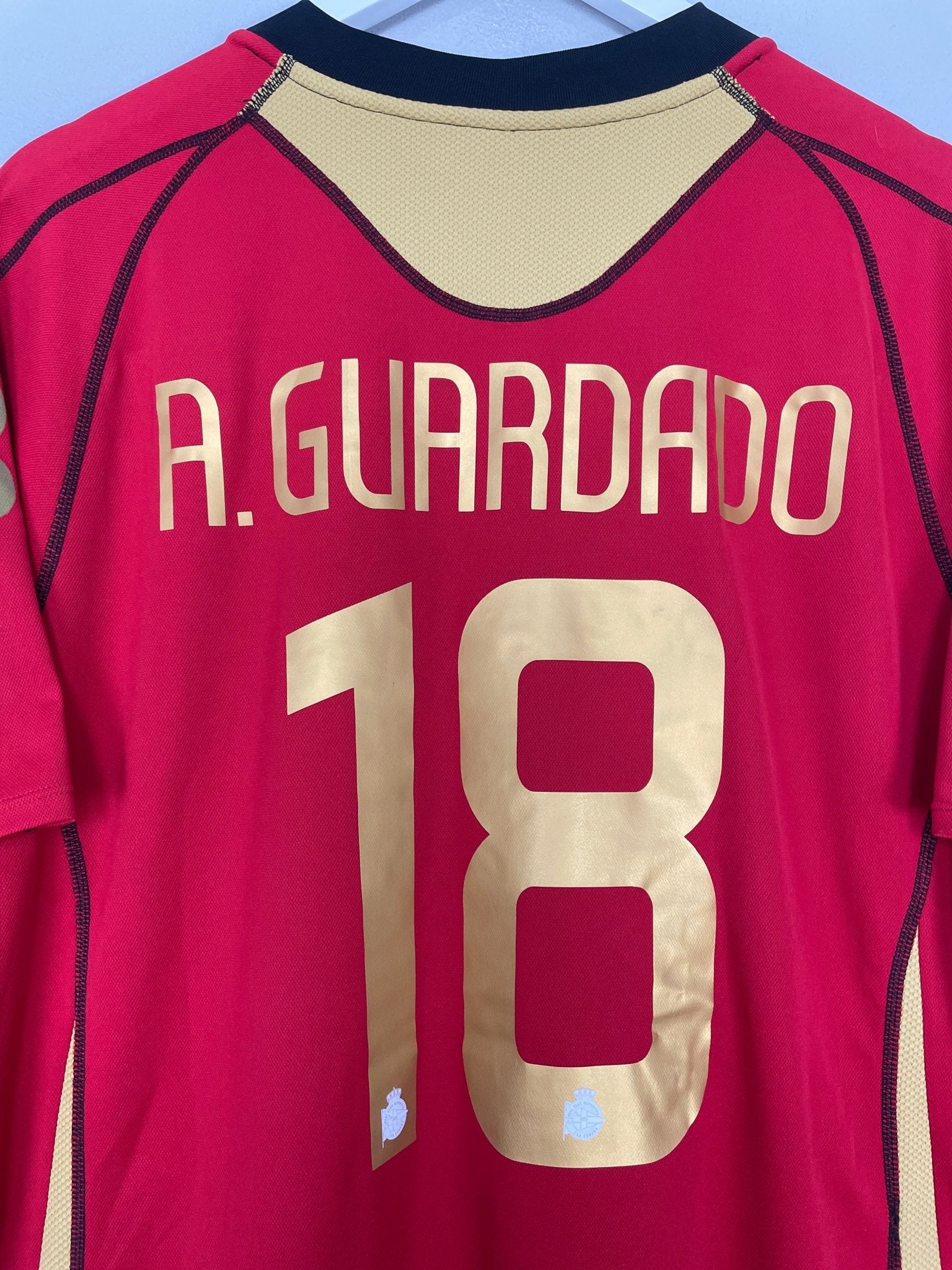 Shop 2007/08 DEPORTIVO LA CORUNA GUARDADO #18 THIRD SHIRT (XL) CANTERBURY, classic football shirts, vintage football shirts & retro soccer jerseys at Cult Kits