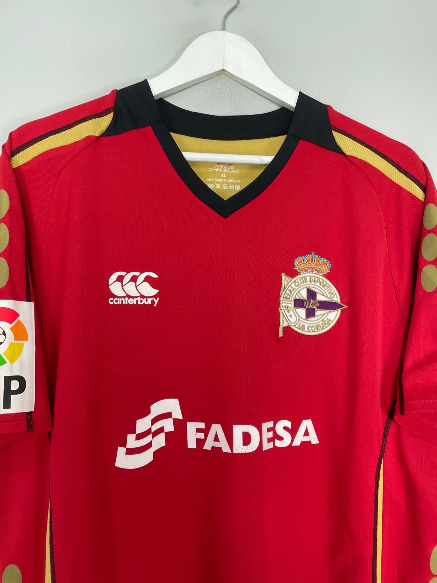 Shop 2007/08 DEPORTIVO LA CORUNA GUARDADO #18 THIRD SHIRT (XL) CANTERBURY, classic football shirts, vintage football shirts & retro soccer jerseys at Cult Kits