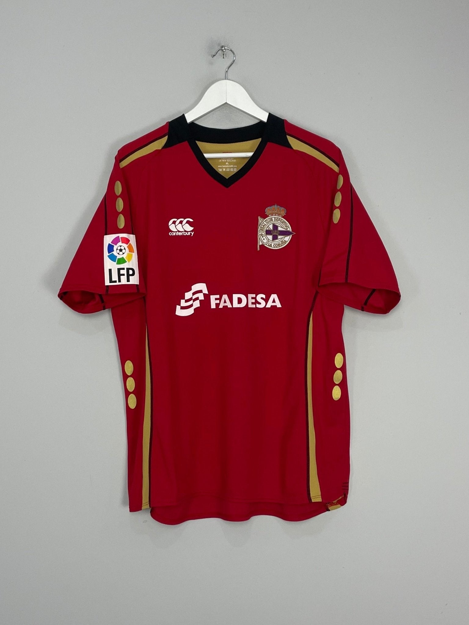 Shop 2007/08 DEPORTIVO LA CORUNA GUARDADO #18 THIRD SHIRT (XL) CANTERBURY, classic football shirts, vintage football shirts & retro soccer jerseys at Cult Kits