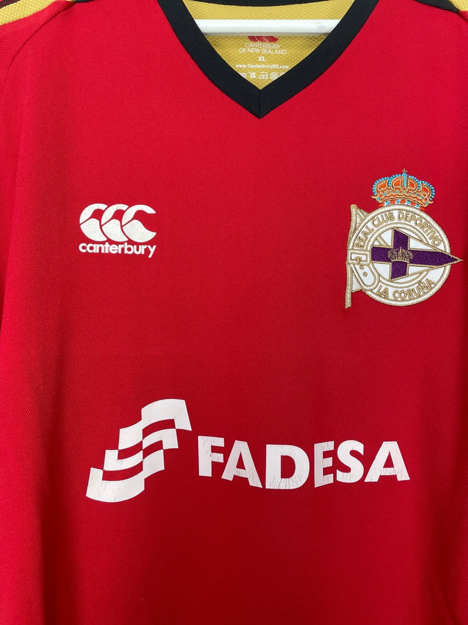 Shop 2007/08 DEPORTIVO LA CORUNA GUARDADO #18 THIRD SHIRT (XL) CANTERBURY, classic football shirts, vintage football shirts & retro soccer jerseys at Cult Kits