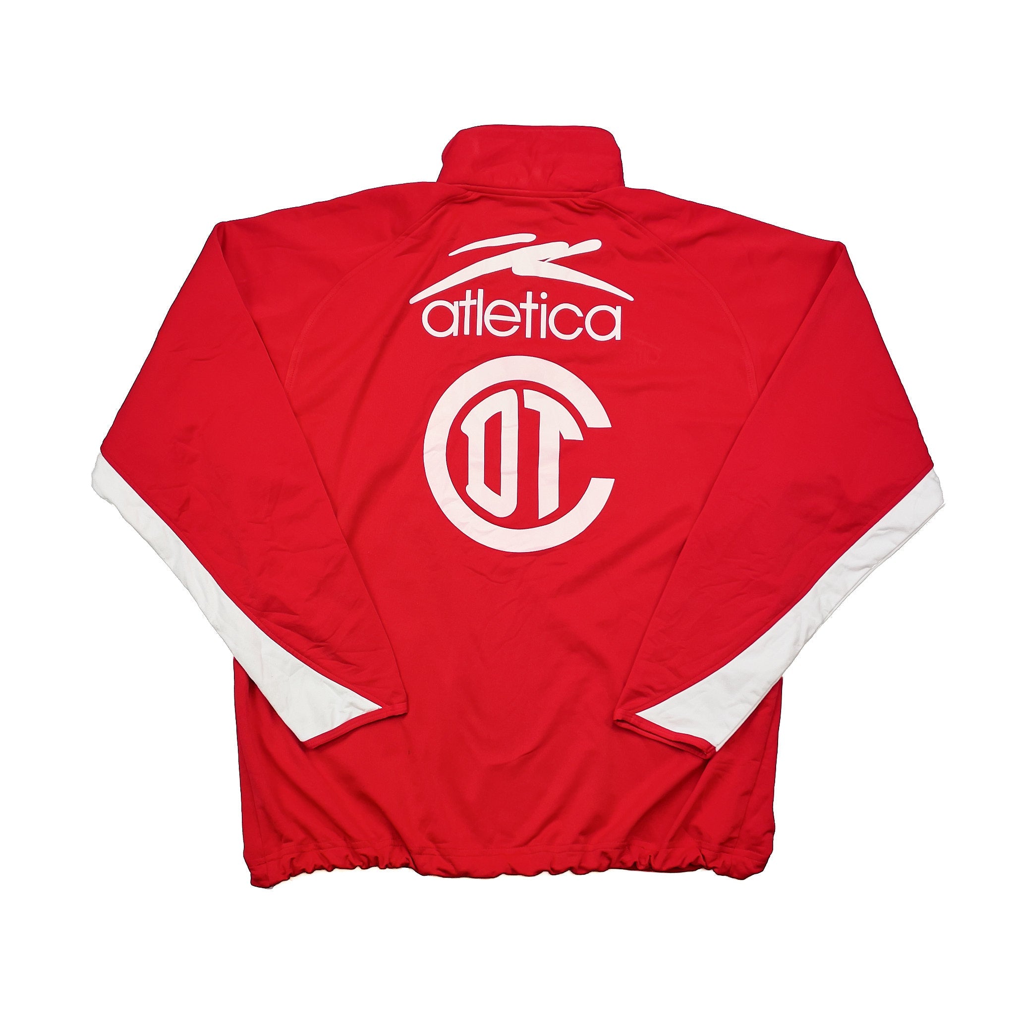 Buy 2007/08 Deportivo Toluca 1/4 Zip Jacket (XL) Atletica ~ Free worldwide shipping ~ Authentic Vintage Football Shirts from Cult Kits