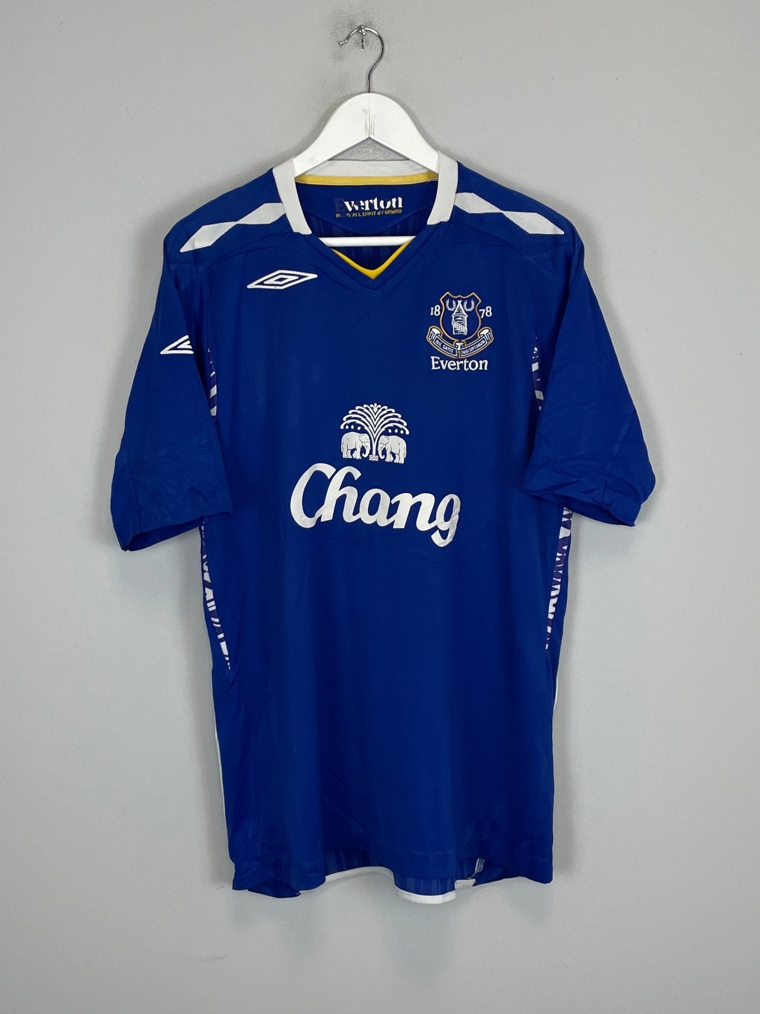 Shop 2007/08 EVERTON ARTETA #6 HOME SHIRT (XL) UMBRO, classic football shirts, vintage football shirts & retro soccer jerseys at Cult Kits