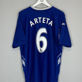 Shop 2007/08 EVERTON ARTETA #6 HOME SHIRT (XL) UMBRO, classic football shirts, vintage football shirts & retro soccer jerseys at Cult Kits