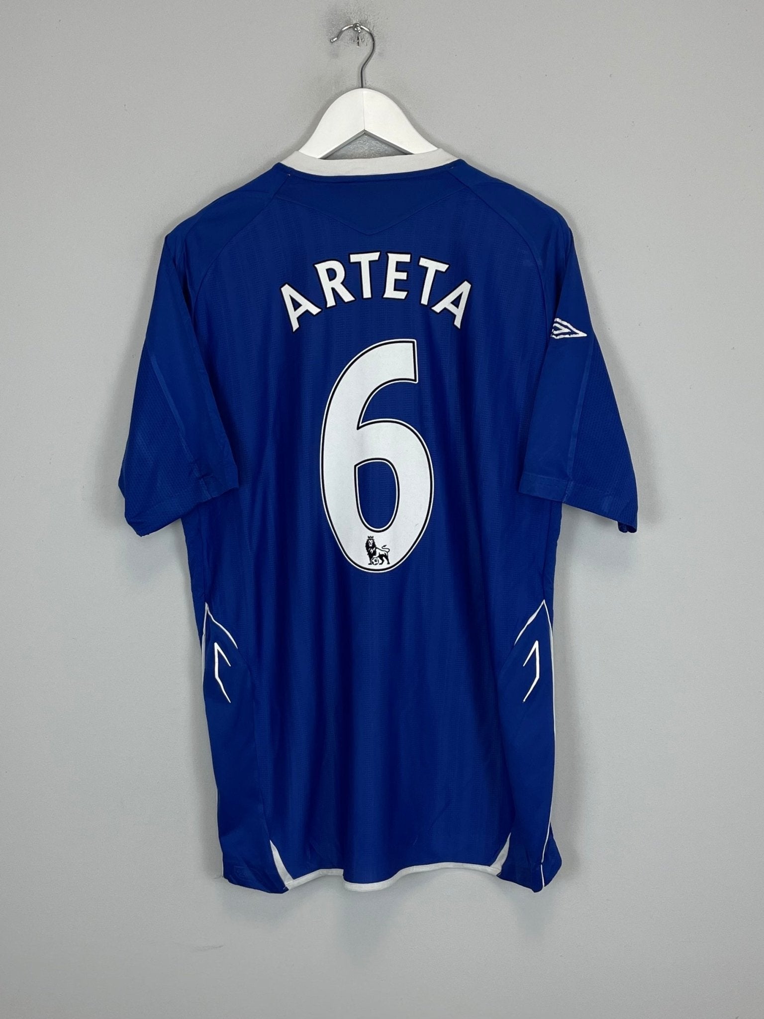 Shop 2007/08 EVERTON ARTETA #6 HOME SHIRT (XL) UMBRO, classic football shirts, vintage football shirts & retro soccer jerseys at Cult Kits