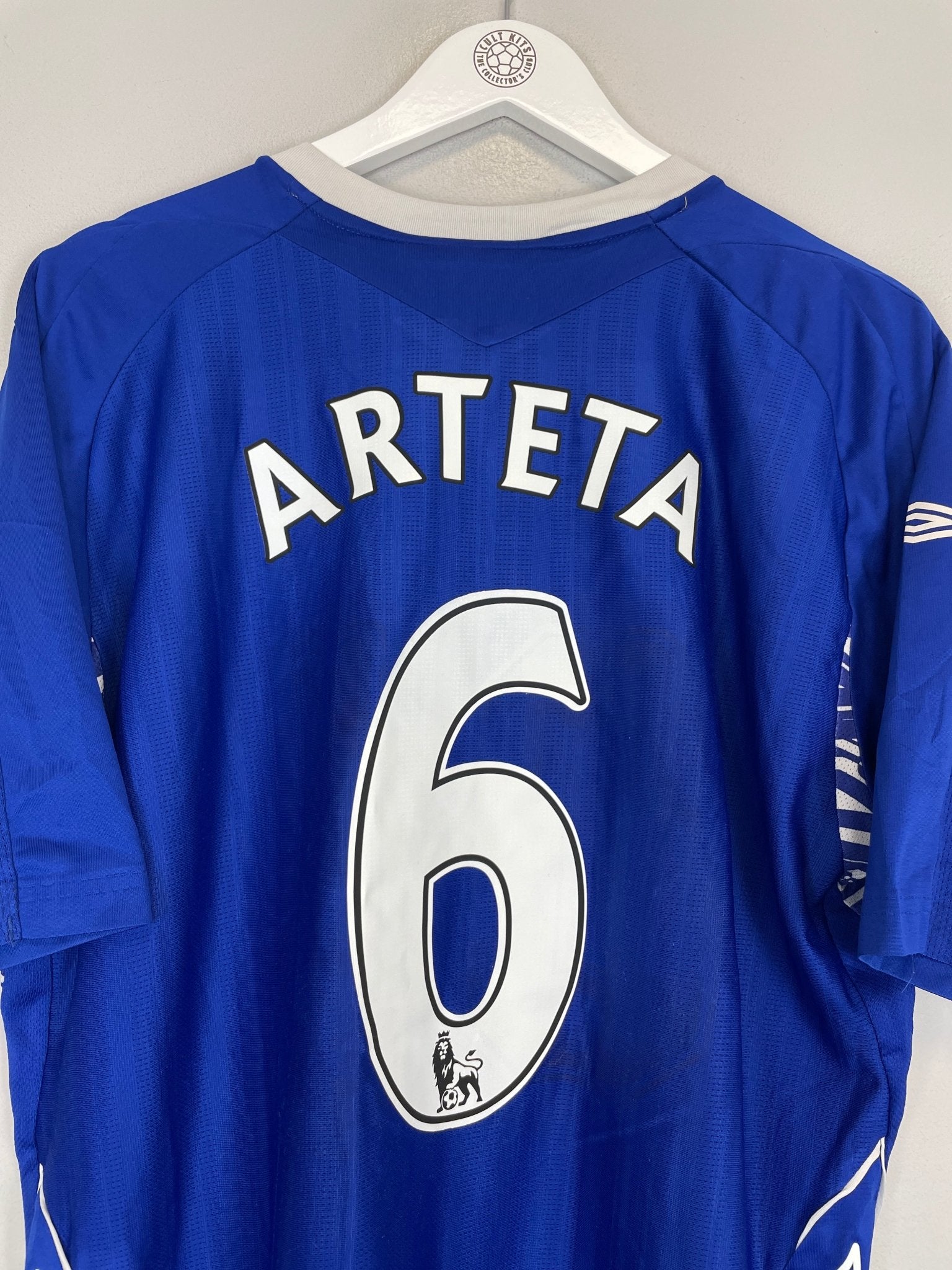 Shop 2007/08 EVERTON ARTETA #6 HOME SHIRT (XL) UMBRO, classic football shirts, vintage football shirts & retro soccer jerseys at Cult Kits
