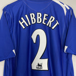 Shop 2007/08 EVERTON HIBBERT #2 HOME SHIRT (L) UMBRO, classic football shirts, vintage football shirts & retro soccer jerseys at Cult Kits