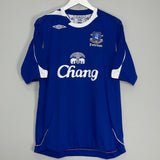Shop 2007/08 EVERTON HIBBERT #2 HOME SHIRT (L) UMBRO, classic football shirts, vintage football shirts & retro soccer jerseys at Cult Kits