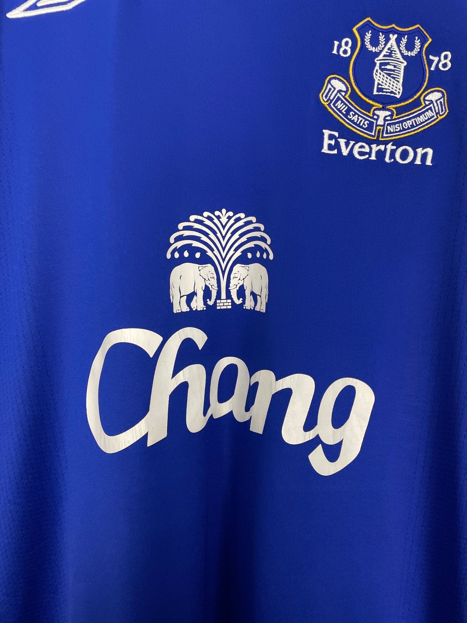 Shop 2007/08 EVERTON YAKUBU #22 HOME SHIRT (L) UMBRO, classic football shirts, vintage football shirts & retro soccer jerseys at Cult Kits