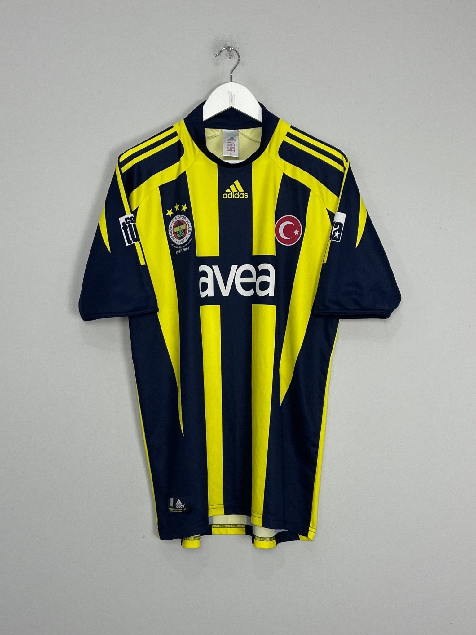 Shop 2007/08 FENEBAHCE HOME SHIRT (L) ADIDAS, classic football shirts, vintage football shirts & retro soccer jerseys at Cult Kits