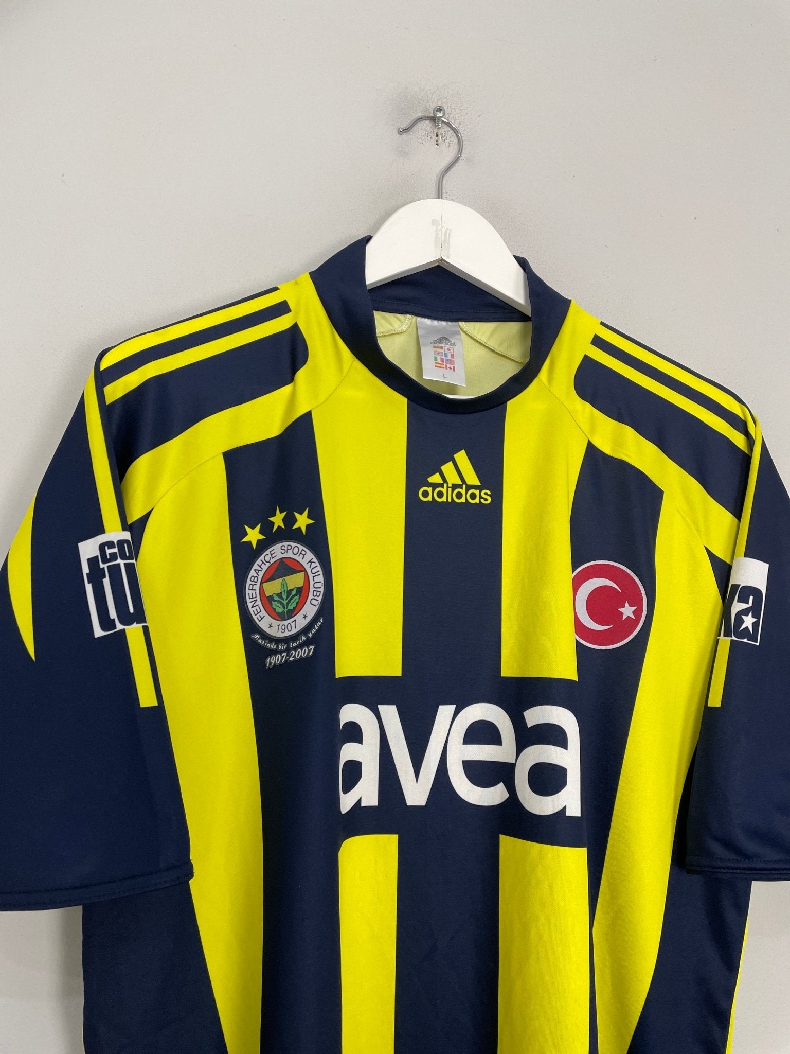 Shop 2007/08 FENEBAHCE HOME SHIRT (L) ADIDAS, classic football shirts, vintage football shirts & retro soccer jerseys at Cult Kits