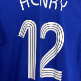Shop 2007/08 FRANCE HENRY #12 HOME SHIRT (M) ADIDAS, classic football shirts, vintage football shirts & retro soccer jerseys at Cult Kits