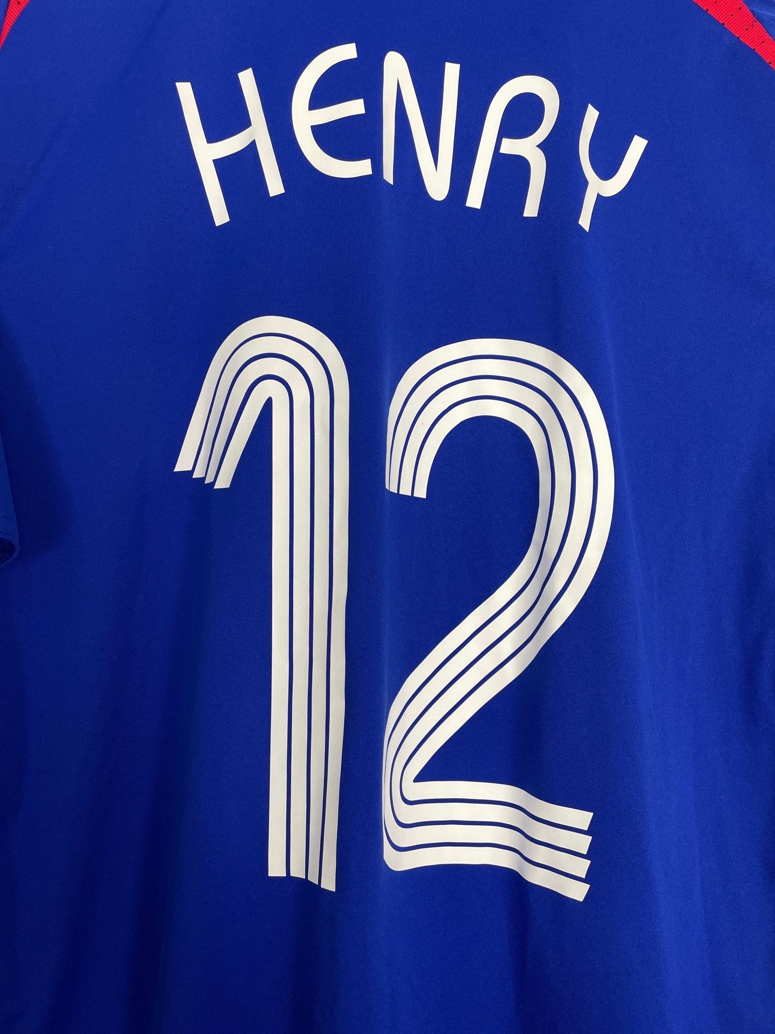 Shop 2007/08 FRANCE HENRY #12 HOME SHIRT (M) ADIDAS, classic football shirts, vintage football shirts & retro soccer jerseys at Cult Kits