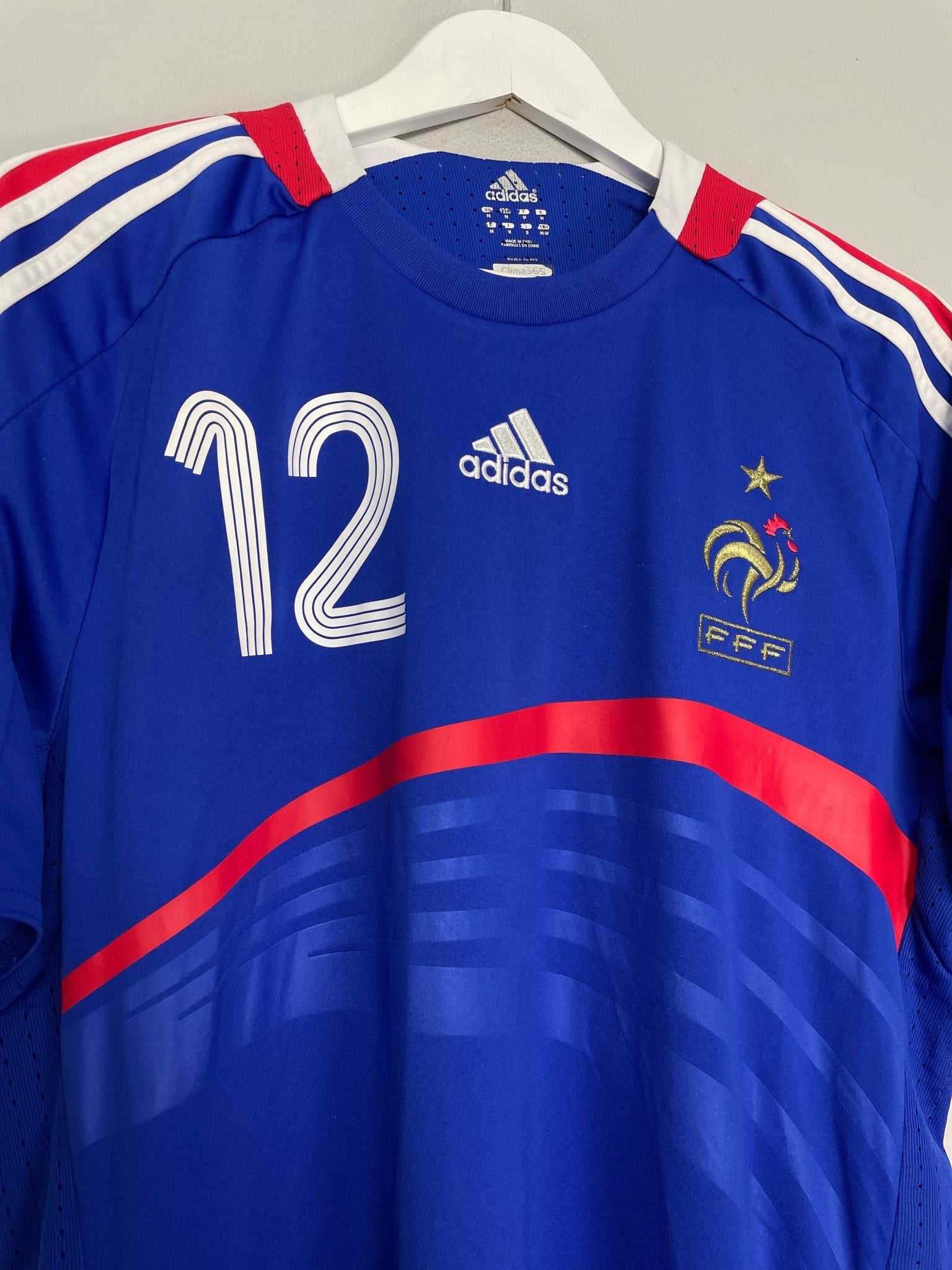 Shop 2007/08 FRANCE HENRY #12 HOME SHIRT (M) ADIDAS, classic football shirts, vintage football shirts & retro soccer jerseys at Cult Kits