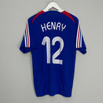 Shop 2007/08 FRANCE HENRY #12 HOME SHIRT (M) ADIDAS, classic football shirts, vintage football shirts & retro soccer jerseys at Cult Kits