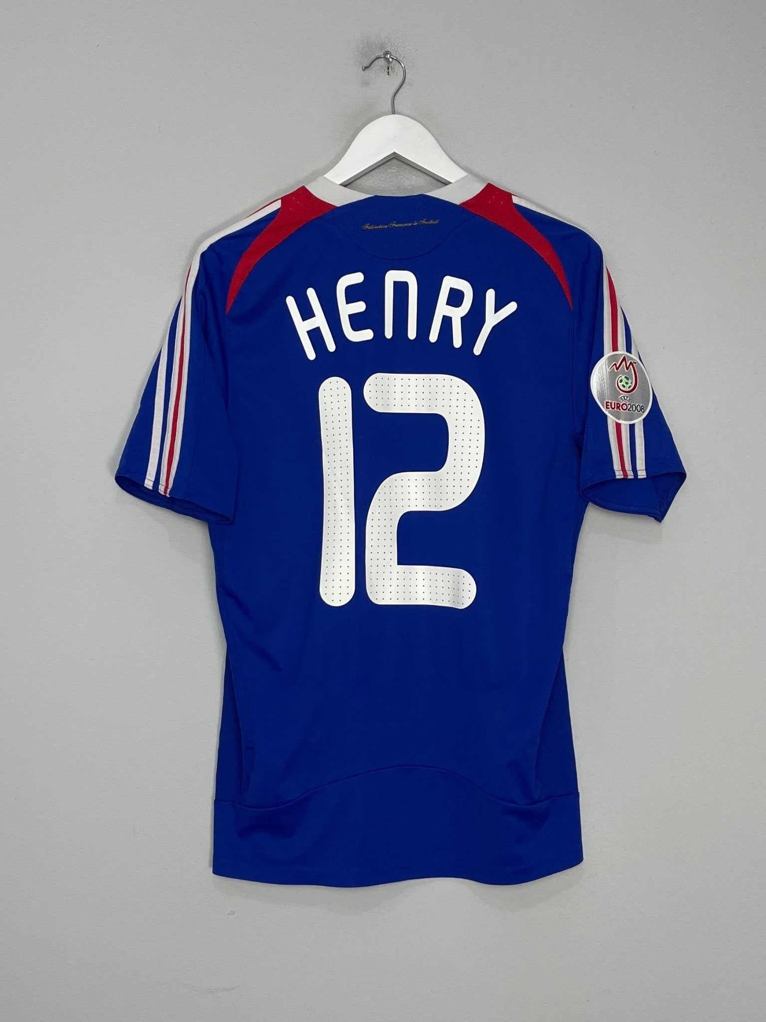 Shop 2007/08 FRANCE HENRY #12 HOME SHIRT (M) ADIDAS, classic football shirts, vintage football shirts & retro soccer jerseys at Cult Kits