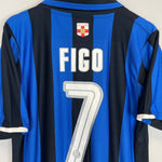 Shop 2007/08 INTER MILAN FIGO #7 *CENTENARY* HOME SHIRT (M) NIKE, classic football shirts, vintage football shirts & retro soccer jerseys at Cult Kits
