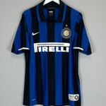 Shop 2007/08 INTER MILAN FIGO #7 *CENTENARY* HOME SHIRT (M) NIKE, classic football shirts, vintage football shirts & retro soccer jerseys at Cult Kits