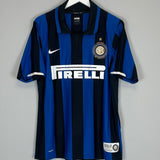 Shop 2007/08 INTER MILAN FIGO #7 *CENTENARY* HOME SHIRT (M) NIKE, classic football shirts, vintage football shirts & retro soccer jerseys at Cult Kits