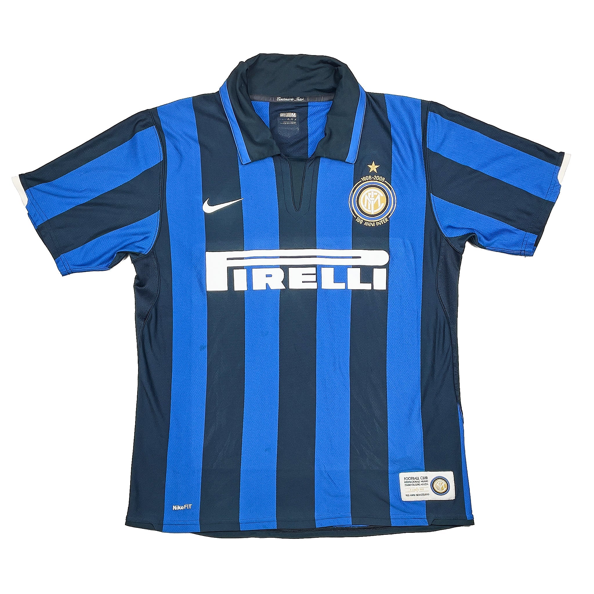 Buy 2007/08 INTER MILAN FIGO 7 *CENTENARY* HOME SHIRT (M) NIKE ~ Free worldwide shipping available ~ Authentic Vintage Football Shirts from Cult Kits