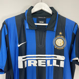 Shop 2007/08 INTER MILAN IBRAHIMOVIC #8 *CENTENARY* HOME SHIRT (M) NIKE, classic football shirts, vintage football shirts & retro soccer jerseys at Cult Kits