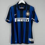 Shop 2007/08 INTER MILAN IBRAHIMOVIC #8 *CENTENARY* HOME SHIRT (M) NIKE, classic football shirts, vintage football shirts & retro soccer jerseys at Cult Kits