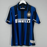 Shop 2007/08 INTER MILAN IBRAHIMOVIC #8 *CENTENARY* HOME SHIRT (M) NIKE, classic football shirts, vintage football shirts & retro soccer jerseys at Cult Kits