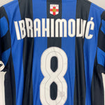 Shop 2007/08 INTER MILAN IBRAHIMOVIC #8 *CENTENARY* HOME SHIRT (M) NIKE, classic football shirts, vintage football shirts & retro soccer jerseys at Cult Kits