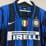 Shop 2007/08 INTER MILAN IBRAHIMOVIC #8 *CENTENARY* L/S HOME SHIRT (M) NIKE, classic football shirts, vintage football shirts & retro soccer jerseys at Cult Kits
