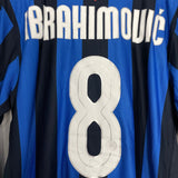 Shop 2007/08 INTER MILAN IBRAHIMOVIC #8 *CENTENARY* L/S HOME SHIRT (M) NIKE, classic football shirts, vintage football shirts & retro soccer jerseys at Cult Kits