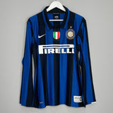 Shop 2007/08 INTER MILAN IBRAHIMOVIC #8 *CENTENARY* L/S HOME SHIRT (M) NIKE, classic football shirts, vintage football shirts & retro soccer jerseys at Cult Kits