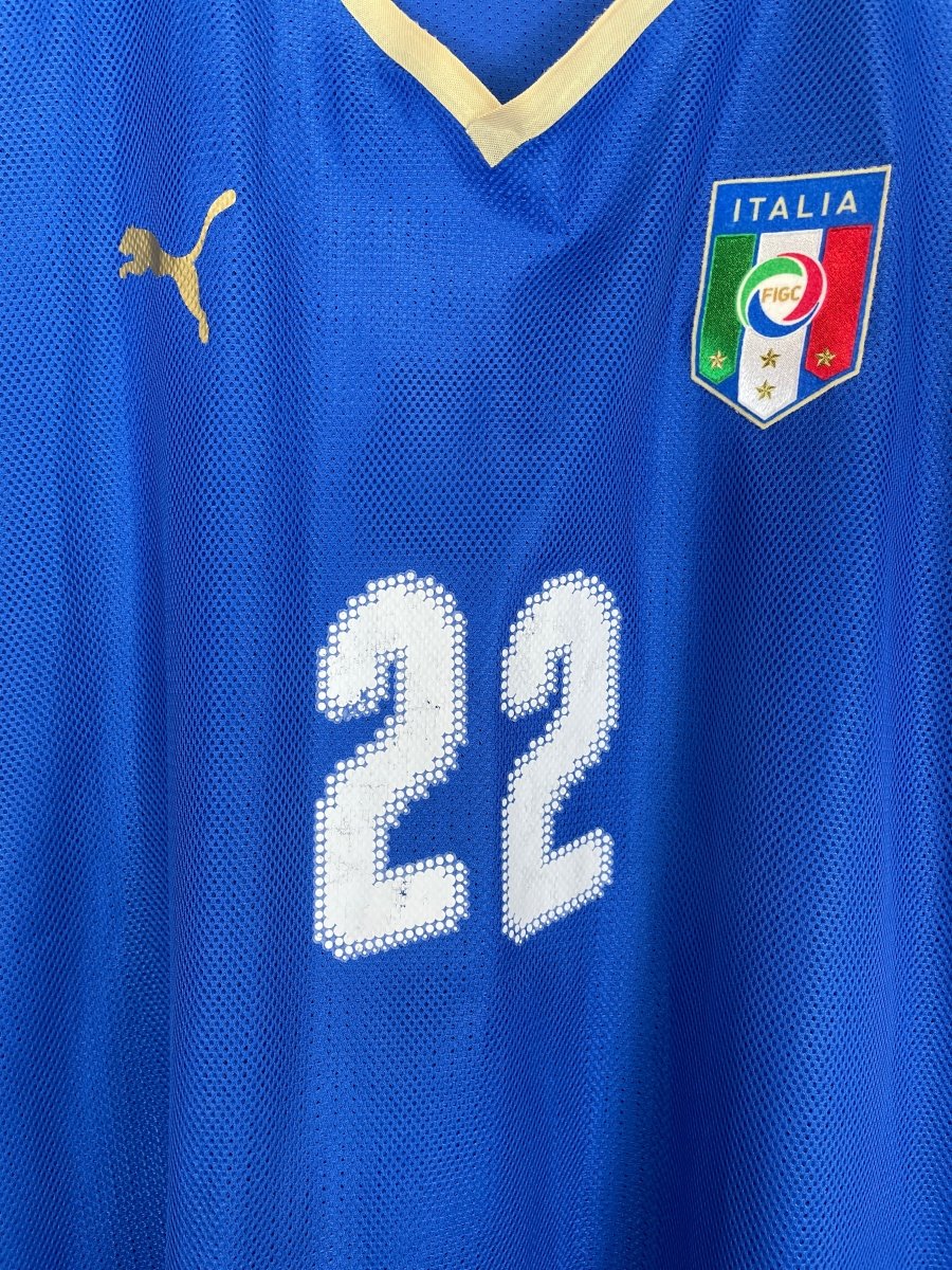 2007/08 ITALY AQUILANI 22 *PLAYER ISSUE* HOME SHIRT (XXL) PUMA - Cult Kits - XXL - Buy Vintage Football Shirts, Authentic Retro Football Shirts For Sale, Classic Football Shirts & Soccer Jersey