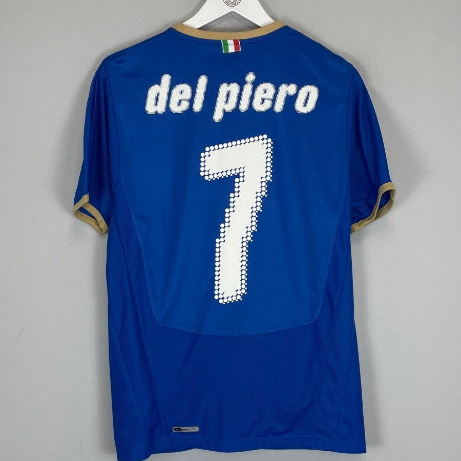 2007/08 ITALY DEL PIERO 7 HOME SHIRT (S) PUMA - Cult Kits - Small - Buy Vintage Football Shirts, Authentic Retro Football Shirts For Sale, Classic Football Shirts & Soccer Jersey