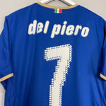 Shop 2007/08 ITALY DEL PIERO #7 HOME SHIRT (XL) PUMA, classic football shirts, vintage football shirts & retro soccer jerseys at Cult Kits