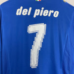 Shop 2007/08 ITALY DEL PIERO #7 L/S HOME SHIRT (L) PUMA, classic football shirts, vintage football shirts & retro soccer jerseys at Cult Kits