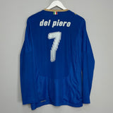 Shop 2007/08 ITALY DEL PIERO #7 L/S HOME SHIRT (L) PUMA, classic football shirts, vintage football shirts & retro soccer jerseys at Cult Kits