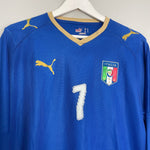 Shop 2007/08 ITALY DEL PIERO #7 L/S HOME SHIRT (L) PUMA, classic football shirts, vintage football shirts & retro soccer jerseys at Cult Kits