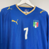 Shop 2007/08 ITALY DEL PIERO #7 L/S HOME SHIRT (L) PUMA, classic football shirts, vintage football shirts & retro soccer jerseys at Cult Kits