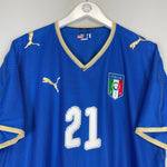 2007/08 ITALY PIRLO 21 HOME SHIRT (XXL) PUMA - Cult Kits - XXL - Buy Vintage Football Shirts, Authentic Retro Football Shirts For Sale, Classic Football Shirts & Soccer Jersey